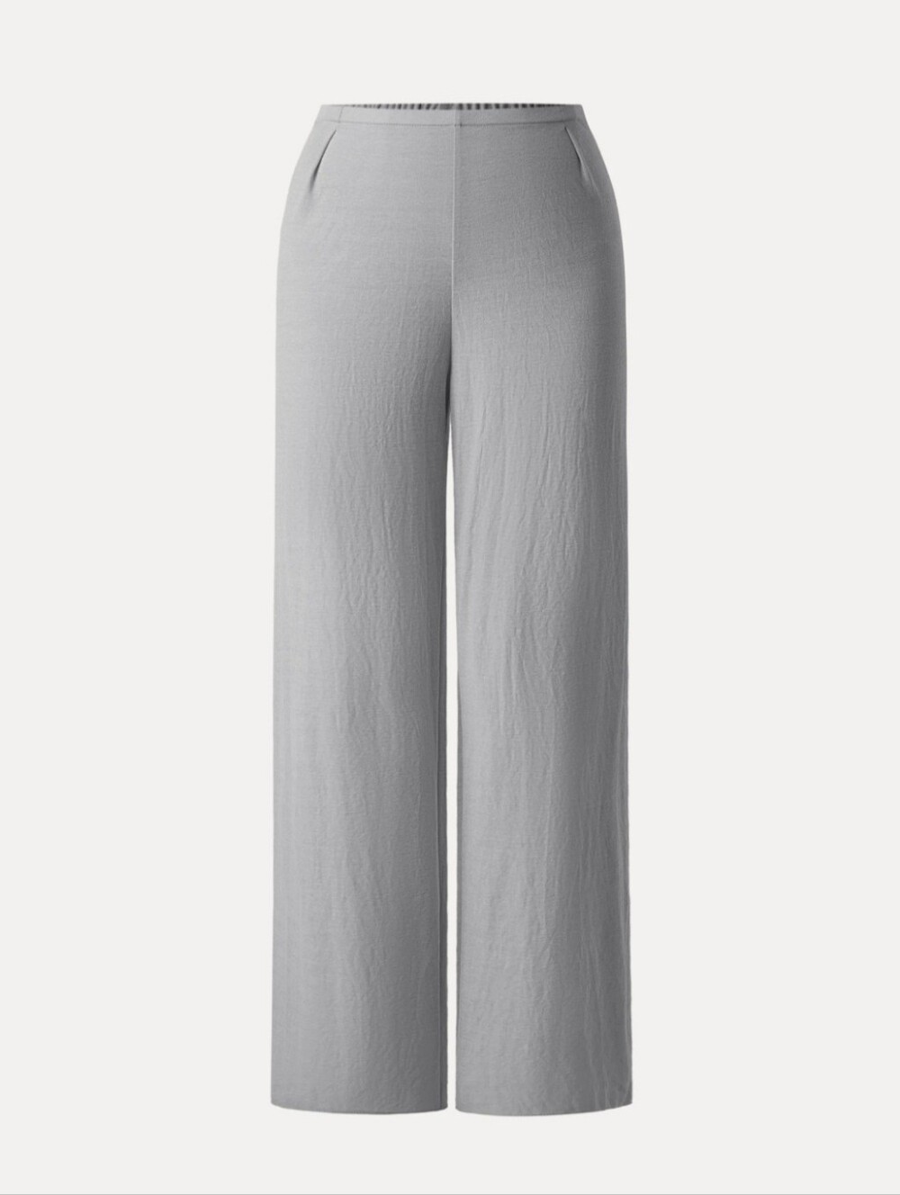 OGL Breathavle Cotton-linen Mid Arise Straight Leg